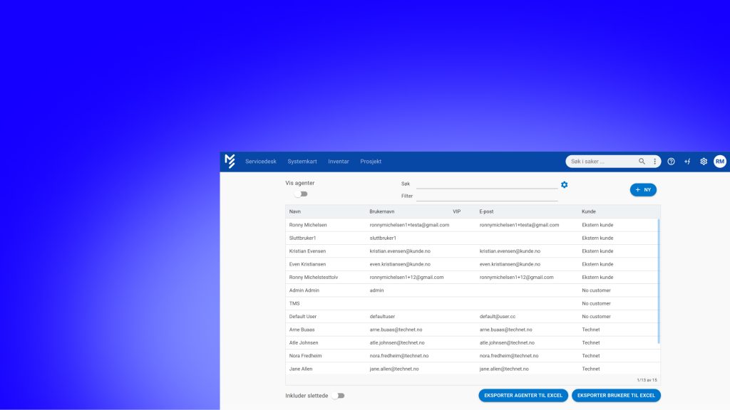 Registrering av agent inne på More Service