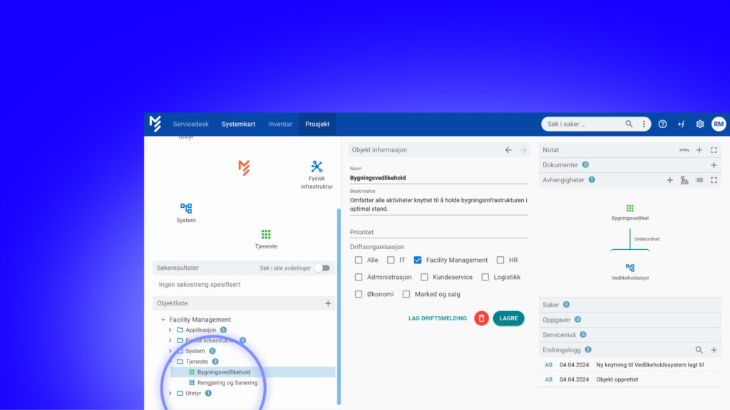 Systemkartet i More Service
