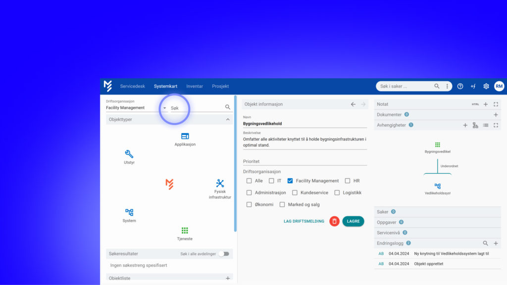 Systemkartet i More Service