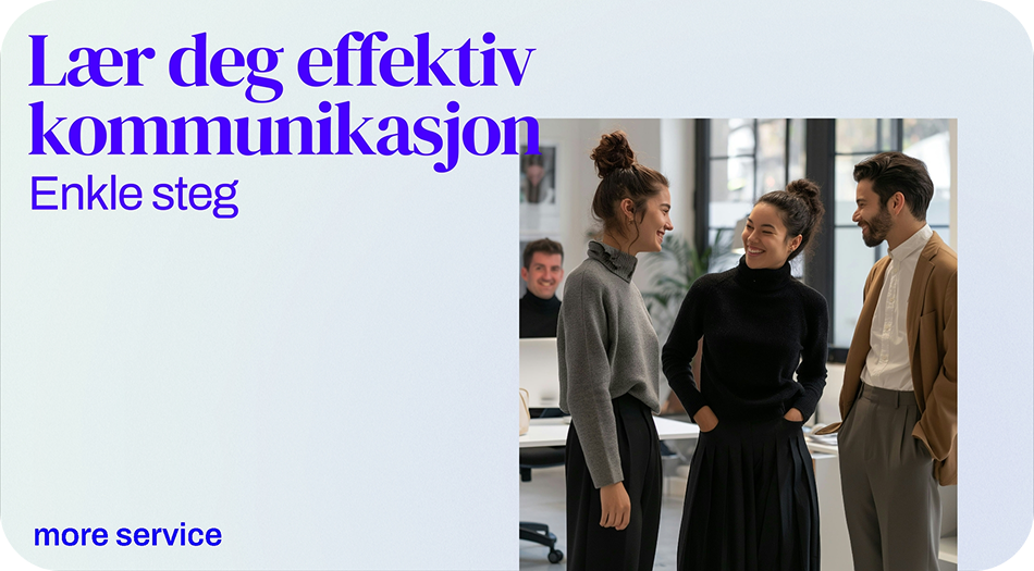 Tre personer som snakker sammen, som har lært effektiv kommunikasjon