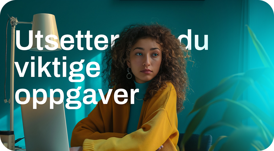 En person som stadig blir distrahert på jobb