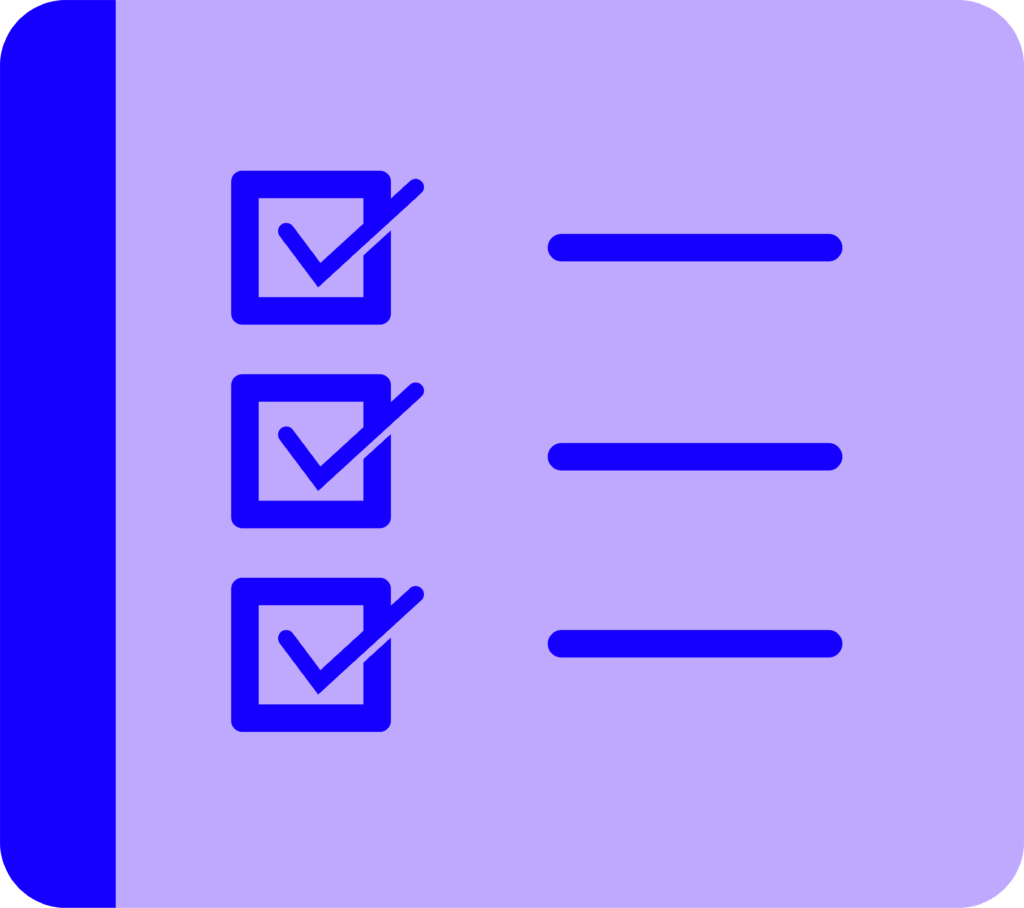 Ikon som symboliserer en to-do liste